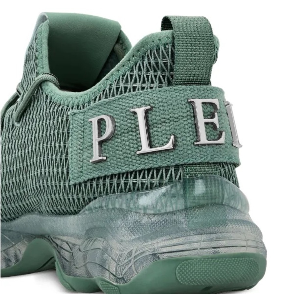 Philipp Plein Runner Hyper $hock Green Sneakers - Picture 3 of 5